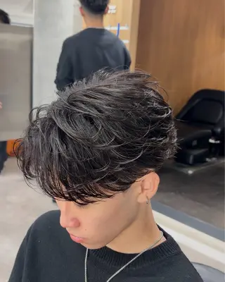 ショート パーマ メンズ トレンド🔥メンズ 特化⚡️網野裕希のヘアスタイル