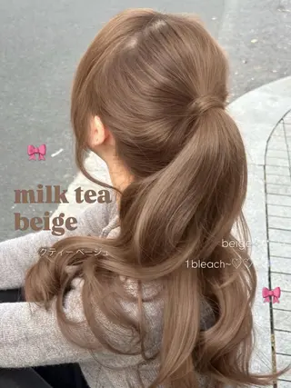 ロング カラー ヘアアレンジ 透明感カラー🎀艶髪 Anju/渋谷🎀のヘアスタイル