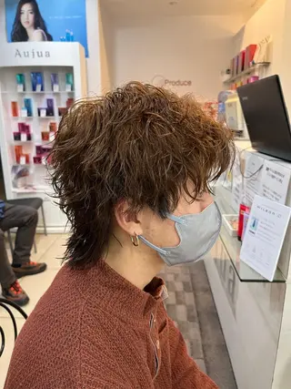ショート パーマ メンズ 本場韓国ヘア/韓国風 メンズヘア　須田龍世のヘアスタイル