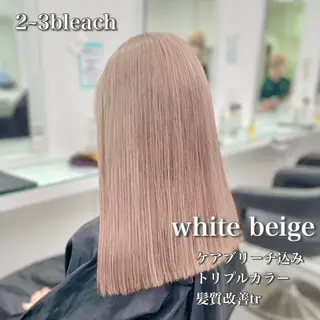 ロング カラー 色落ち綺麗🩰ハイ トーン🎀RINKAのヘアスタイル