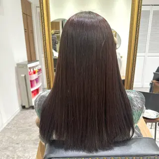 セミロング 透明感イルミナカラー /寒色/MOMOKAのヘアスタイル