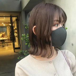 ミディアム カラー stylist 杉浦駿生のヘアスタイル
