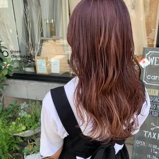 ロング 艶髪color💎髪 質改善ストレート大吉のヘアスタイル