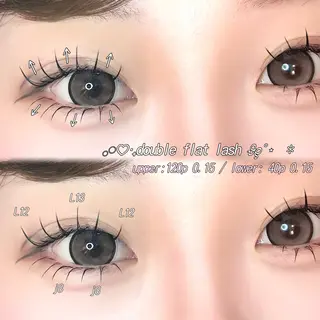 マツエク・マツパ 。ꕤ°₊sakura 束感まつ毛⊹𓈒✿のマツエク・マツパデザイン
