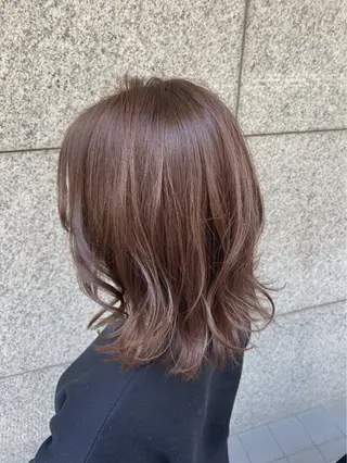 セミロング カラー 暖色/暗髪カラー🎀 かのんのヘアスタイル