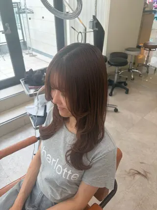 ロング 🎀ноиокa🎀 レイヤー×暖色カラーのヘアスタイル