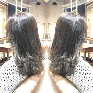 セミロング カラー パーマ ヘアアレンジ メンズ キッズ ネイル マツエク・マツパ サロンドミルク 渋谷高比良のヘアスタイル