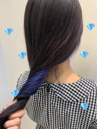 セミロング カラー 新宿駅近♡個室 ♡関口三都季🌜のヘアスタイル
