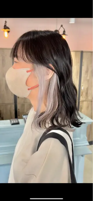 ミディアム amie三宮 NAKANOのヘアスタイル