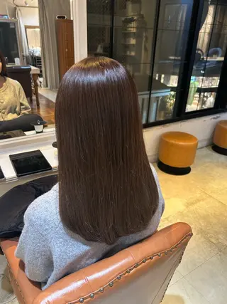 セミロング 山本美月💓艶カラー 🐻暖色カラー💓のヘアスタイル