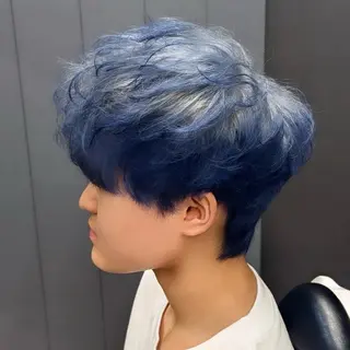 カラー メンズ CUFFIA💈 天王寺メンズバーバーのヘアスタイル