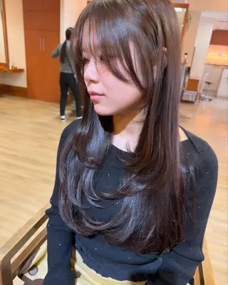 ロング レイヤー/艶髪カラー RIKUのヘアスタイル