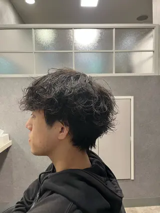 パーマ メンズ 加藤 碧唯のヘアスタイル