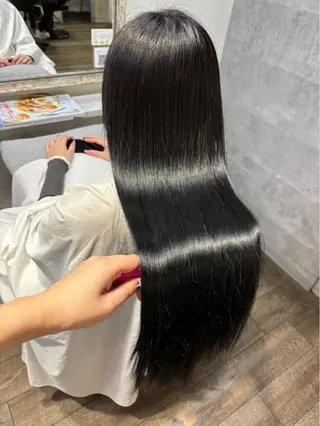 ロング カラー Rena/韓国 /ワンホンヘアのヘアスタイル