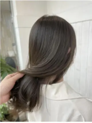 ロング ヘアアレンジ パーマ カラー 【ヘアケア特化型】 newi天王寺のヘアスタイル
