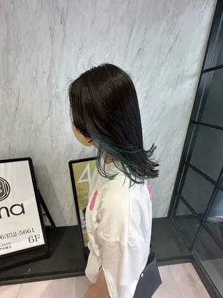 カラー 心斎橋 韓国レイヤ ー指名No.1renのヘアスタイル