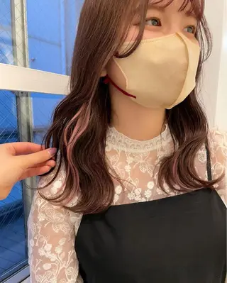 セミロング カラー . AYUKAのヘアスタイル