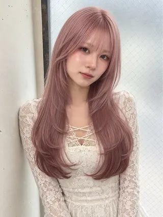 ミディアム カラー 👑カラー特化/ 暗髪/艶髪/髪質改善のヘアスタイル