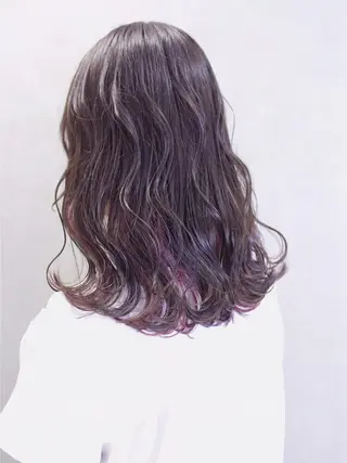 セミロング カラー ヘアアレンジ lani ブリーチ /ダブルカラーのヘアスタイル
