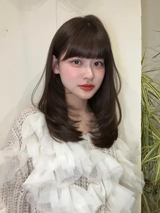 セミロング 🤎レイヤー艶カラー /AYAME🤎のヘアスタイル