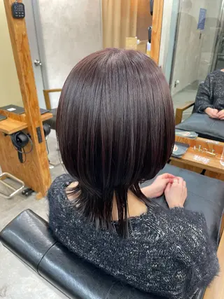 ミディアム カラー 荒川 桃花のヘアスタイル