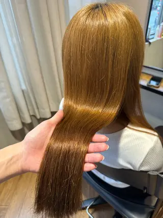 ロング Rena/韓国 /ワンホンヘアのヘアスタイル