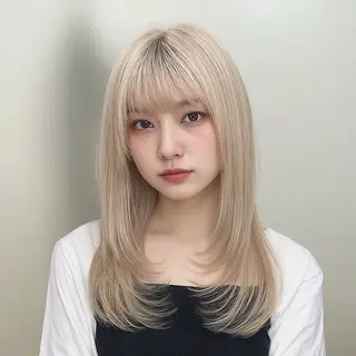 セミロング カラー メンズ特化😎パーマ メッシュ/KAITOのヘアスタイル