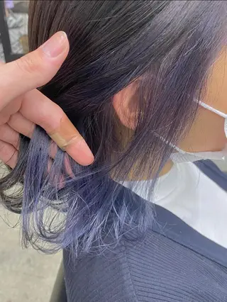 ミディアム カラー パーマ ヘアアレンジ 🤍透明感カラー🤍 Ryujiのヘアスタイル
