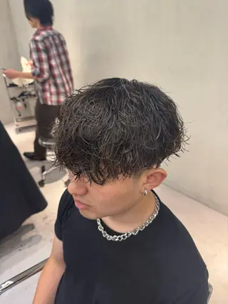 パーマ メンズ ブリーチ/パーマ特化 片平和寿のヘアスタイル