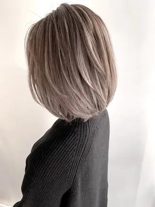 ショート カラー 京都駅/透明感カラー 🖤sakiのヘアスタイル