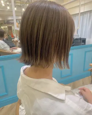 ショート カラー 艶カラー/縮毛矯正/ なな ❤︎のヘアスタイル