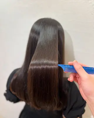 ロング カラー パーマ ブリーチ/髪質改善 店長　板垣智大のヘアスタイル