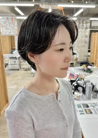 ショート トレンドパーマ/ ボブ🌰くりーわのヘアスタイル