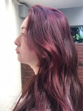 ロング カラー 只野 真衣のヘアスタイル
