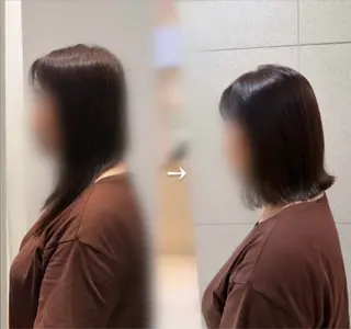 ミディアム 小泉 望恵のヘアスタイル