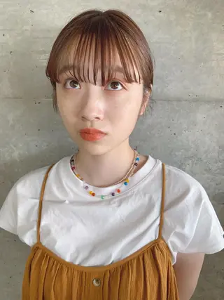 ショート カラー ボブパーマコテ巻き風 パーマNo1深江秀平のヘアスタイル