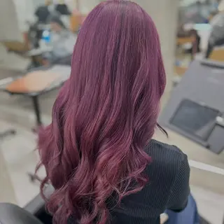 セミロング カラー Acchon/心斎橋 💚ダブルカラーのヘアスタイル