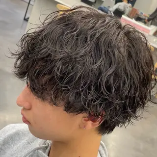 ミディアム パーマ ヘアアレンジ メンズ fifth 石川 凪のヘアスタイル
