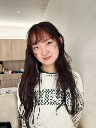 ロング カラー Sora/レイヤー/ ブリーチなしWカラーのヘアスタイル