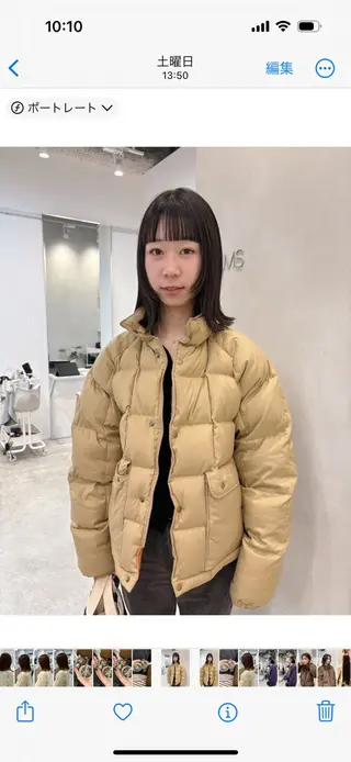 ミディアム 青木 優歩のヘアスタイル