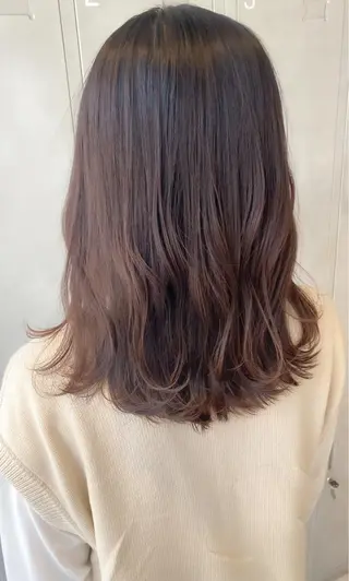 ミディアム カラー 【Lei】橋本孝太 レイヤー・美髪矯正のヘアスタイル