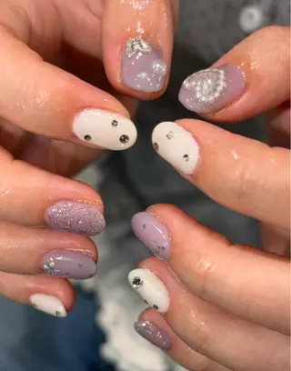 ネイル 透明感カラー🫧🎀 まりなのヘアスタイル
