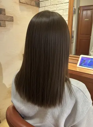 カラー ミディアム flencia 丸 和博|カットのヘアスタイル