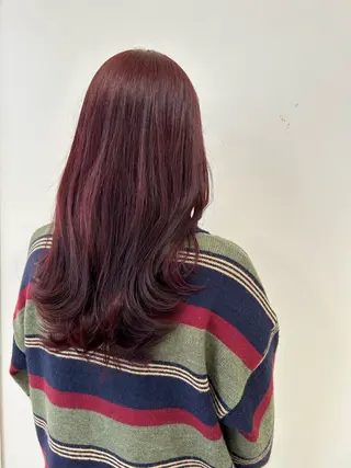 セミロング MEGU/layer cut/透明感カラーのヘアスタイル