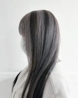 ロング カラー ヘアアレンジ メンズ キッズ 🦠デザインカラー/ 魚瀬あおい🦠のヘアスタイル