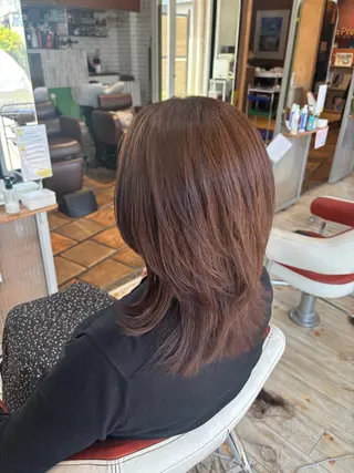 ミディアム 浜村 来図のヘアスタイル