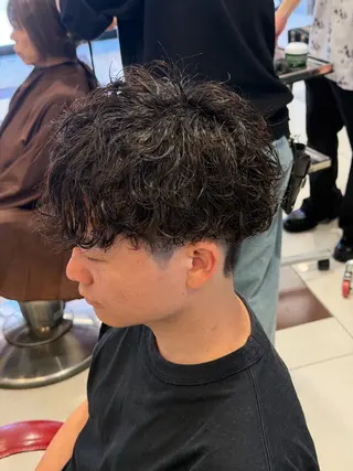 パーマ メンズ メンズ特化/竹の塚 オザキ コウセイのヘアスタイル