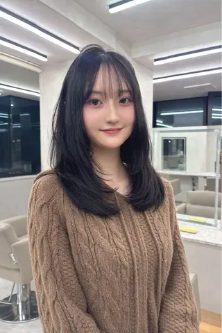 セミロング 🍒暖色/艶髪 カラー🍒 みはなのヘアスタイル