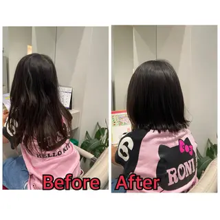 ミディアム 平 真亜里のヘアスタイル