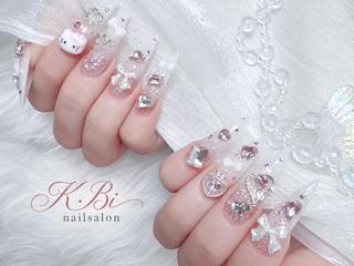 ネイル K.bi_nail ネイル長さ出し専門店のネイルデザイン
